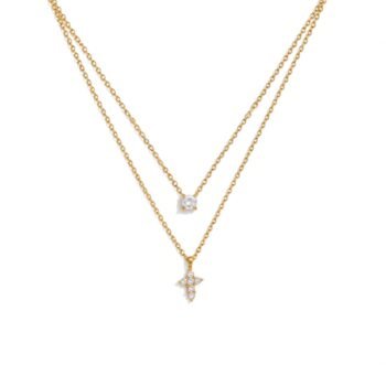 Layered Crucifix Necklace